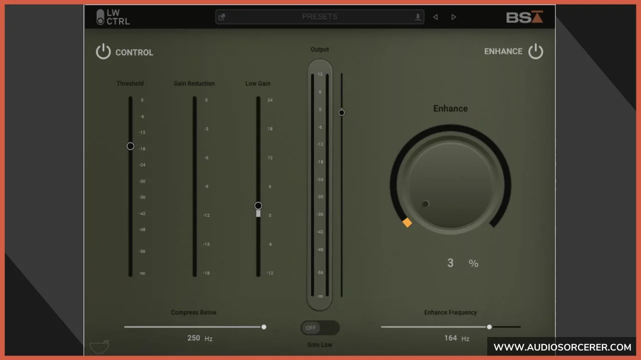 Black Salt Audio Low Control plugin.