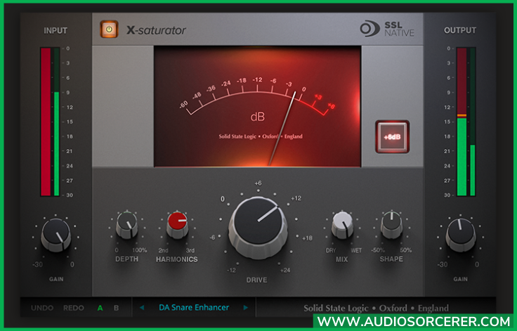 SSL X-saturator audio plugin.