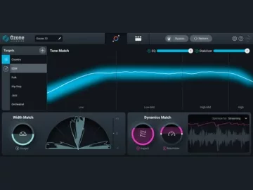 Izotope Ozone 10 audio mastering plugin.