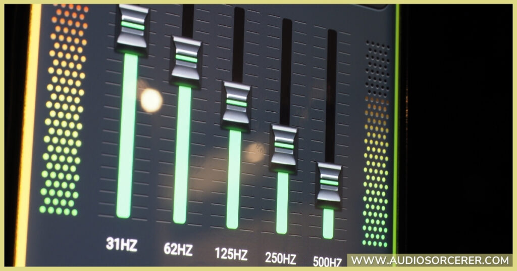 EQ frequency bands.