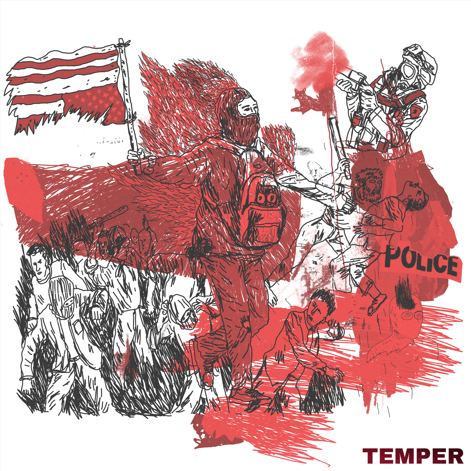 Album cover for the song Temper by Judge And The Kid.