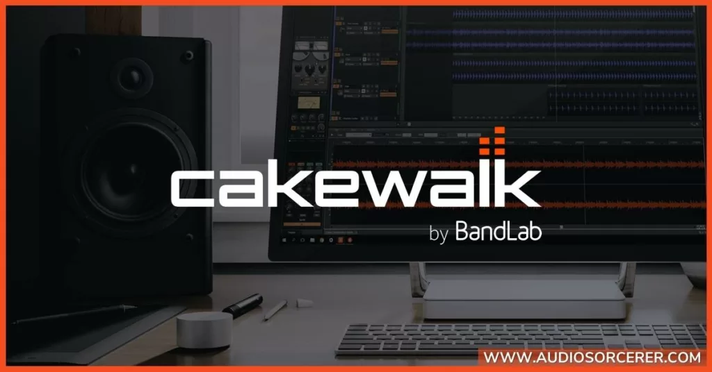 Cakewalk by BandLab on a desktop computer.