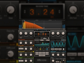 Waves H-Verb representing too much reverb in a mix.