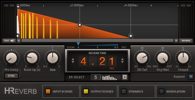 Waves H-Reverb audio plugin.