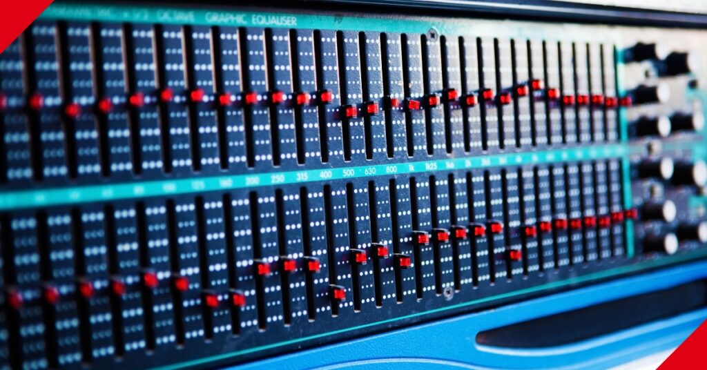 31-band graphic EQ hardware unit.