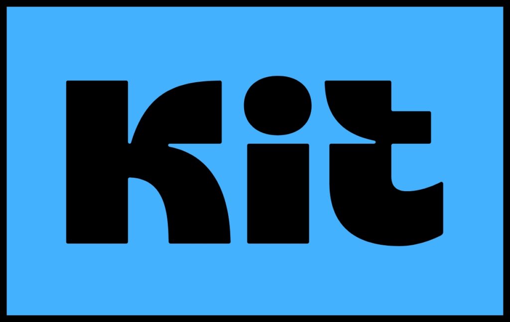 Logo of email marketing platform "Kit".